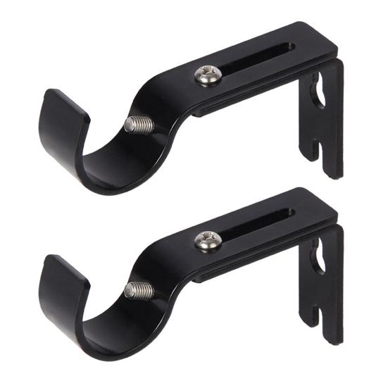 2 шт. кронштейн для карниза для штор, жесткая регулируемая длина, утолщенная, практичная, широкое применение, отличная жесткость, держатели для спальни