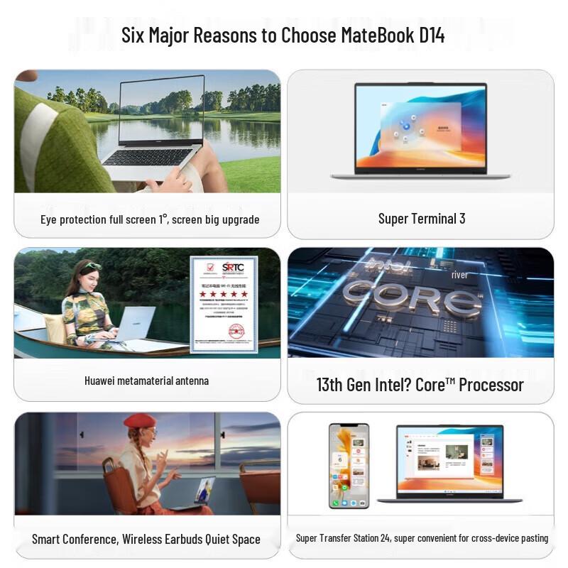 Huawei MateBook D 14 (2024) 14-дюймовый ноутбук (Китайская версия)