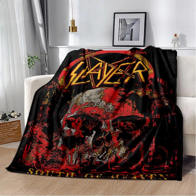 29 Style Slayer Heavy Metal Rcck Band Sign Blanket,Soft Throw Blanket for Home Bedroom Bed Sofa Travel Cover Kid Gift
