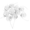 10Pcs/Set Decorative Hanging Ball Reusable Fillable Transparent Christmas Ball for Holiday Party6cm