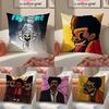 The W-Weeknd Anime Pillow Case Anti-dustmite Pillowcase Invisible Zipper Silky Sofa Cushion Cover