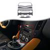 Для Nissan 370Z Z34 2009+ Автомобиль Мягкий Углеродный Волокно Верхняя Панель Приборов Консоль Отделка Накладка Наклейка Комплект Внутренние Аксессуары