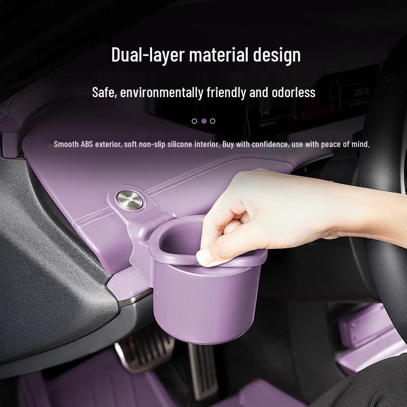 Custom-fit Cup Holders for Xiaomi SU7: Original Color & Multifunctional Car Interior Accessory