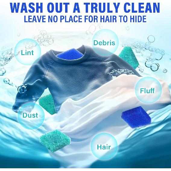 Легкое средство для удаления шерсти животных из стирки, 6 шт. Многоразовый уловитель ворса для стиральной машины, Уловитель шерсти для одежды, простыней и одеял