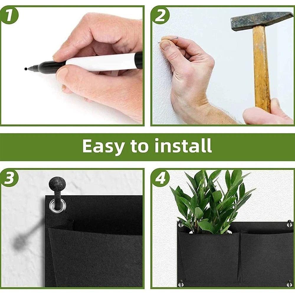 Садовые инструменты Садовый посадочный мешок Фетровый посадочный горшок для рассады Мешок для выращивания овощей Клубника Цветок