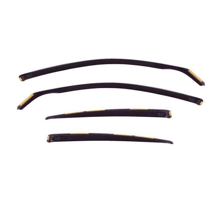 Déflecteurs D'air - J&J AUTOMOTIVE - Heko - Fumé - Installation Facile - Acrylique Renforcé