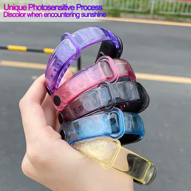 Ремешок для Xiaomi Mi Band 6 5 4 3, сменный браслет для Mi Band5, браслет из ТПУ с защитой от пота, сменный ремешок для Miband Mi, ремешки для часов