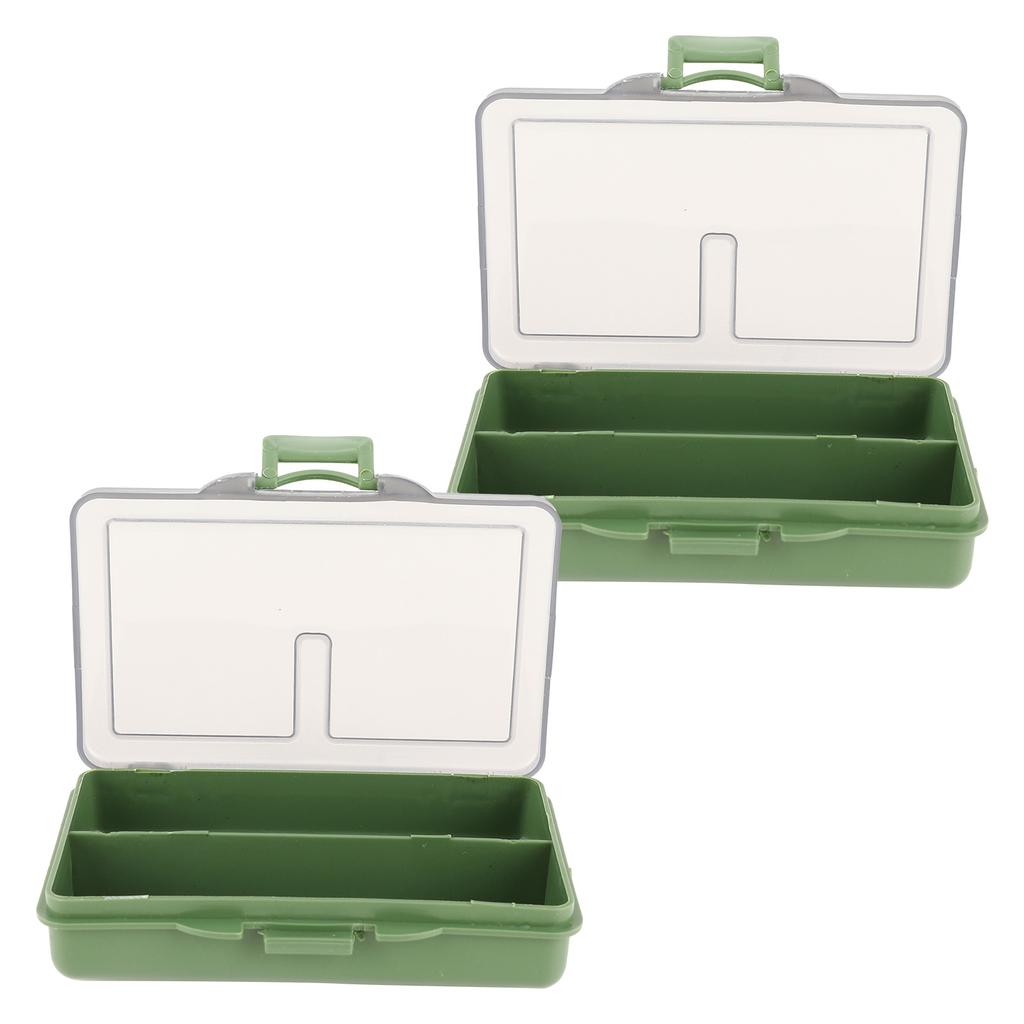 2 шт. рыболовный крючок приманка гаджет коробка мини полипропиленовый ящик для хранения чехол для рыболовных снастей аксессуары2