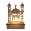 Wooden LED Lamp Ramadan Decoration Portable Eid Ramadan LED Night Light Table Ornament Ideal for