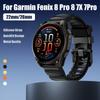 Спортивный силиконовый ремешок для часов 22/26 мм для Garmin Fenix 8Pro 8 7X/Quatix 8 7/Enduro 3 2/Forerunner 970 965 Запасной ремешок для часов