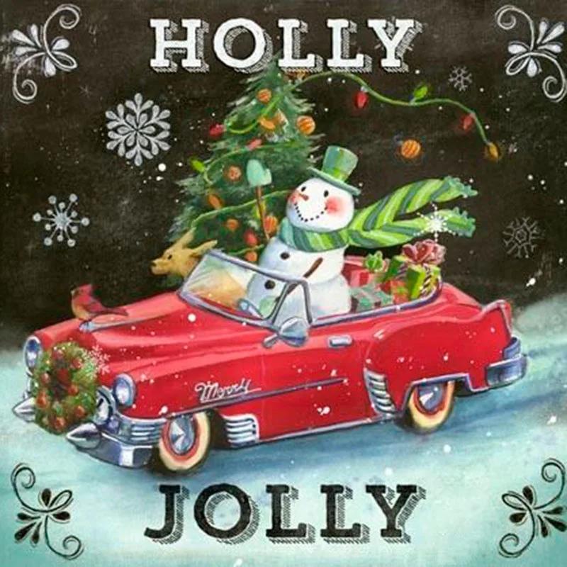 5D Снеговик Алмазная картина Рождественский Снеговик Алмазная мозаика Наклейка на стену Вышивка крестом Алмазная картина