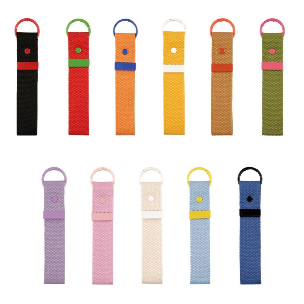 Цветной брелок для ключей, шнурок, простой, сделай сам, холщовый ремешок, тесьма, лента, веревка, брелок унисекс