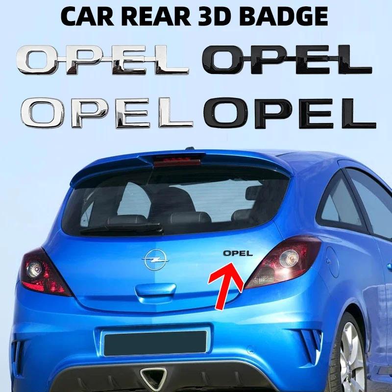 ABS Letter Sticker Car Rear Trunk Tail Boot Emblem Badge Logo For Opel Corsa Astra Insignia Vectra Zafira Meriva Mokka Grandland