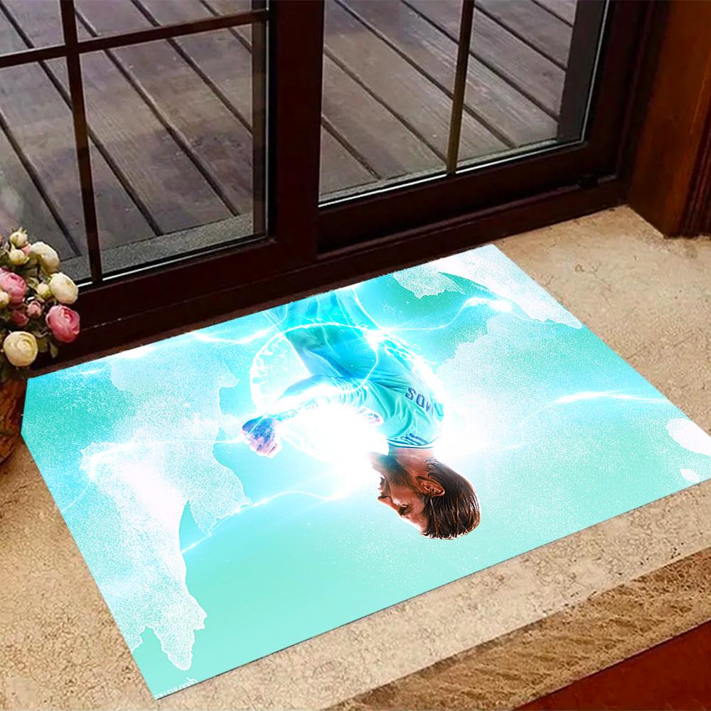 Ramos' Legacy Football Floor Mat Perfect for Game Room Bedrooms Dormitory Balcony Anti-slip Rug Anime Office Decor Birthday/Christmas Gift
