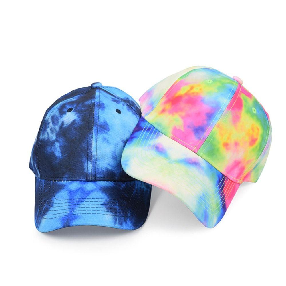 Кепка с принтом тай-дай, регулируемые кепки дальнобойщика, дышащая козырек от солнца, унисекс