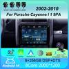 Автомобильное радио Android 14 Carplay Auto для Porsche Cayenne I 1 9PA 2002 - 2010 GPS мультимедийный плеер стерео 360 камера 4G+WiFi BT DSP