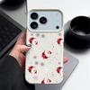 Santa Claus Pattern Case For iPhone 17 Air 16e 16 15 14 Pro Max 13 12 17 Pro 11 Shockproof Soft Silicone Leather Texture Phone Cover