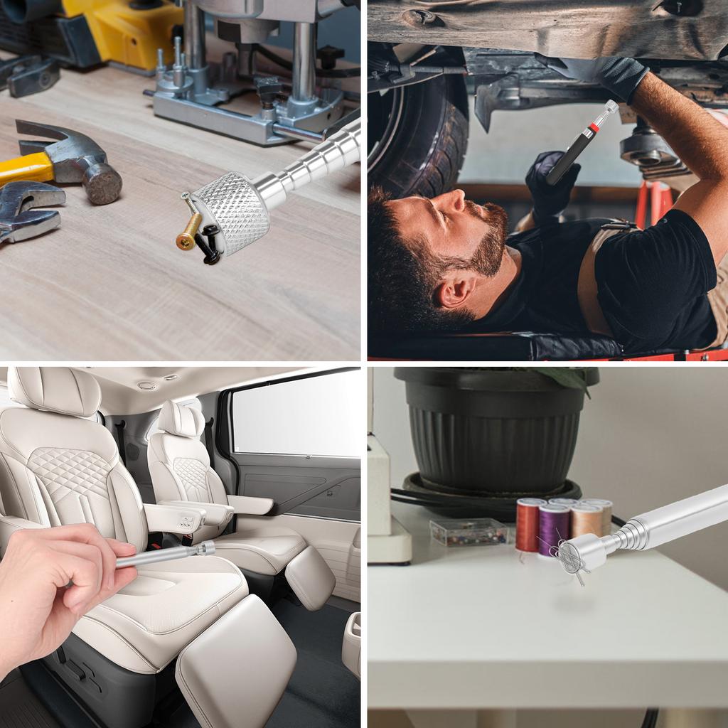 Телескопическая магнитная ручка Выдвижной захватный стержень Палка Портативный магнитный инструмент для захвата для сбора винтов Гайка Болт Металл Schraub