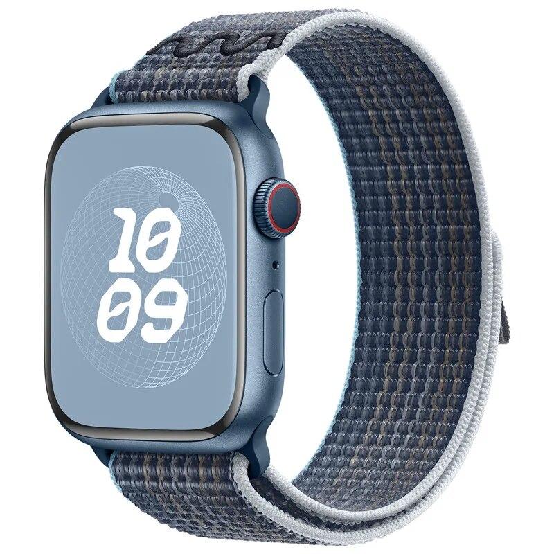 Sports Nylon Strap For Apple Watch Ultra 2 1 49mm Series 9 41mm 45mm Band Loop For iWatch 8 7 6 5 4 3 se 40mm 44mm 42mm Bracelet