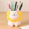 Ornament Cartoon Pen Holder Cream Style Stationery Organizer Creative Pencil Storage Box  Student