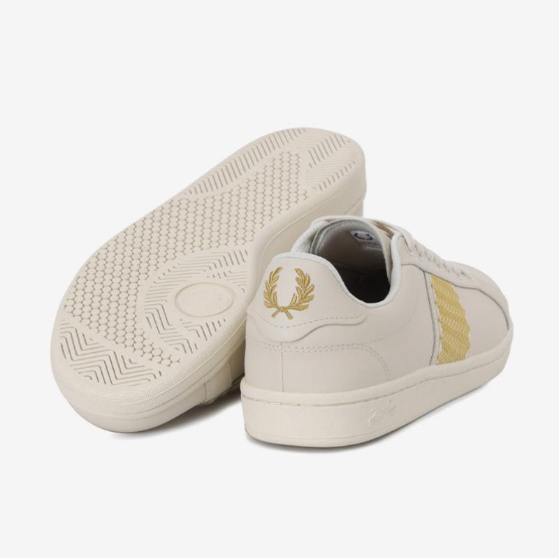 Fred Perry Мужские кроссовки S B721 Детали из кожаной ленты