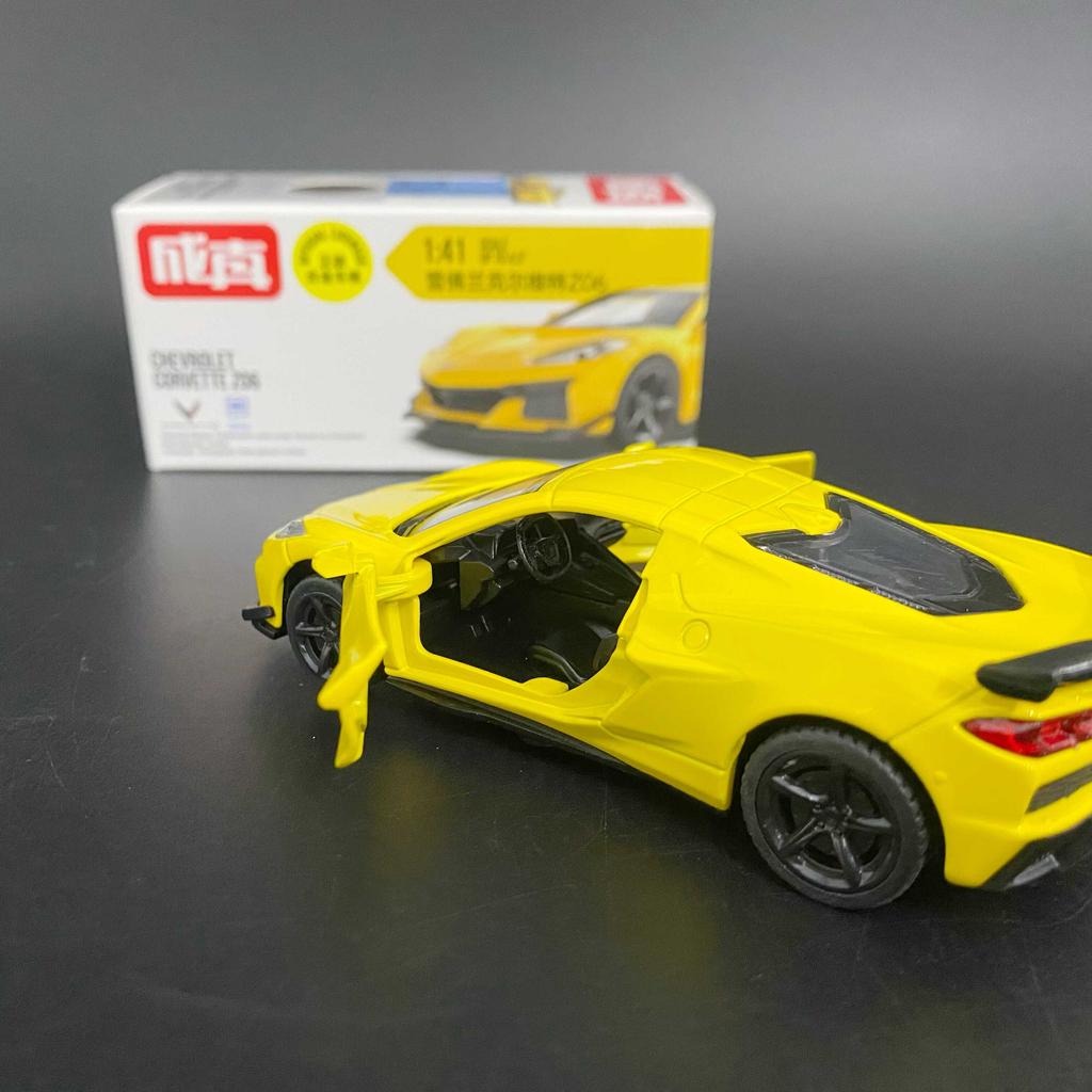 1:41 Chevrolet Corvette Z06 Alloy Car Diecasts & Toy Vehicles Car Model Miniature Scale Model Car Toys For Children