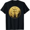 Черная футболка «Золотая монета Древнего Египта Фараон Тутанхамон»