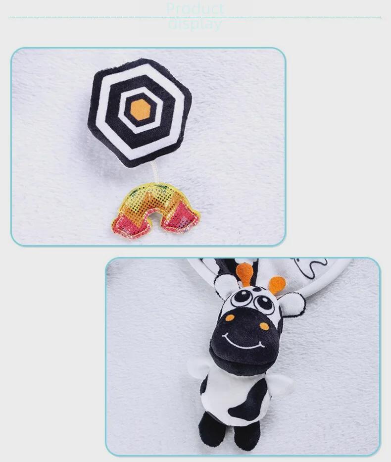 Aipinqi черно-белая подвесная машинка и детская кроватка игрушка-музыка для раннего образования