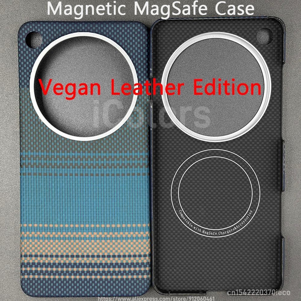 for OPPO Find X9 Ultra Vegan Leather Edition Case Aramid Carbon Fiber Case Magnetic MagSafe Ultra thin Lightweight Cover