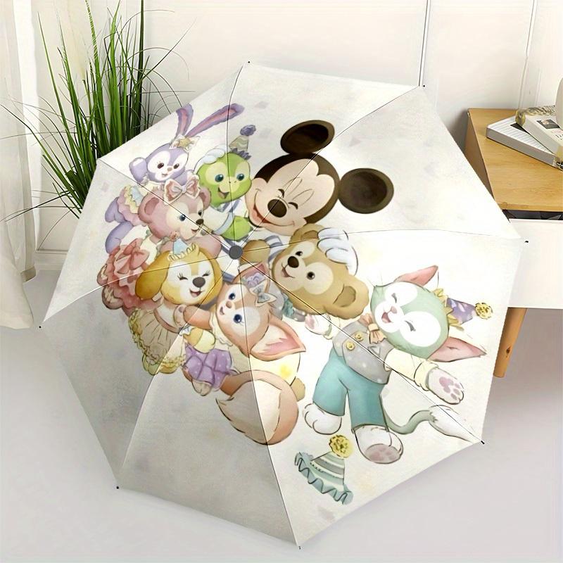 1pc Disney Characters Automatic Folding Umbrella, Compact Portable Travel Umbrella, Perfect Gift for Friends yy250806001