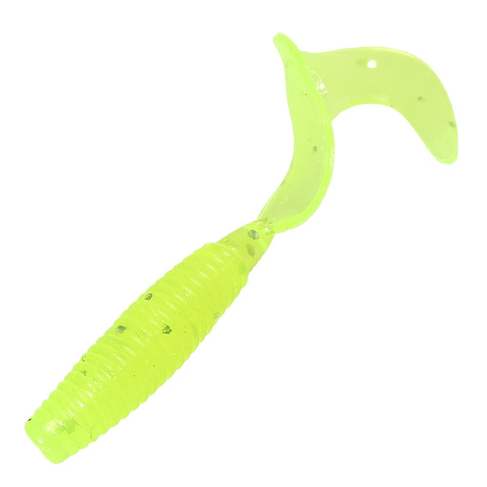 100 шт. 4 см мягкие искусственные рыболовные приманки Swimbait Tail Grub приманки Worm Moggot Grub приманки приманки