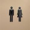 Bathroom Door Signage Self Adhesive  Men Women Restroom Identification Signs Wall Decor