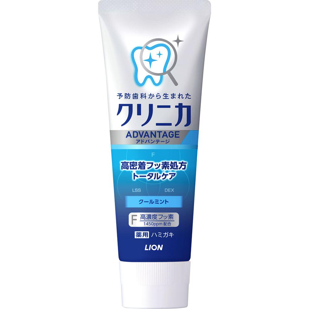 Lion Clinica Advantage Toothpaste Cool Mint Vertical Type 130g (Quasi-drug) Cavity Prevention Adhere an Appropriate Amount To the Toothbrush and Use.