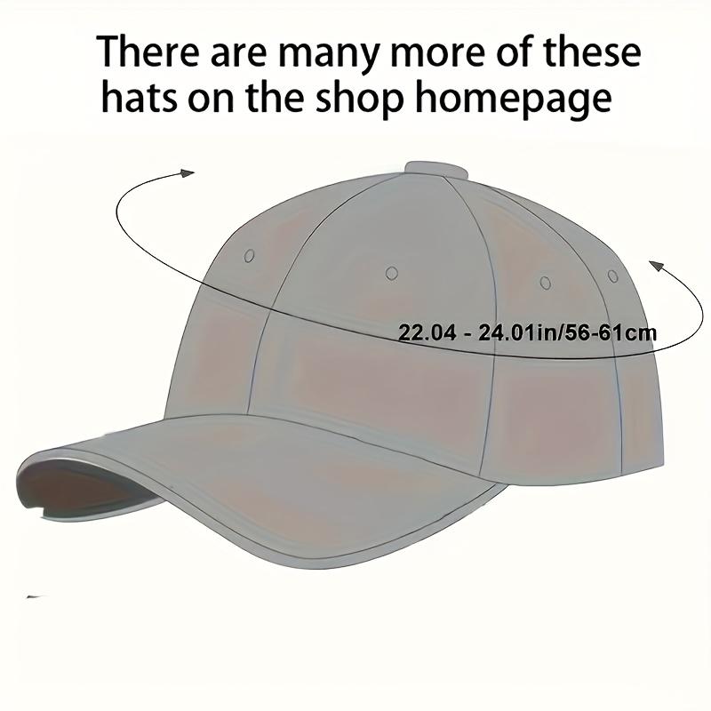 Letter print pattern retro style baseball cap adjustable outdoor sports sun protection hat