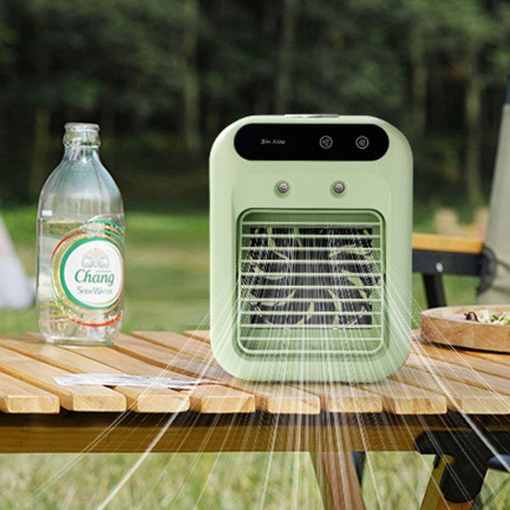 Dual Spray Portable Air Conditioner Ultrasonic Atomization USB Air Cooler Office Humidification