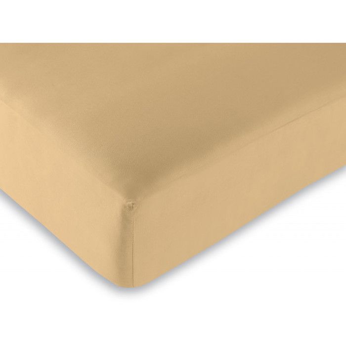 Taupe Fitted Sheet 200 X 200 Cm / 100% Cotton / 57 Threads/cm² "King Size"