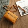Johnature Genuine Leather Retro Small Bag Women Soft Real Cowhide Simple Solid Color Shoulder & Crossbody Bags