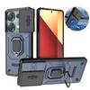 For Xiaomi Redmi Note 13 Pro 4G Case Slide Camera Lens Protect Phone Cover For Redmi Note13 Note 13Pro 4G Ring Stand Armor Funda
