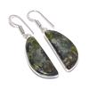 Gogunjula Jasper Gemstone 925 Sterling Silver Jewelry Earring 1.85"
