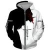 Spring Autumn Men's Zipper Hoodie Sweatshirts 3D Animal Lion Beast Printing Hooded Pullover Fashion Jacket Casual Sportswear