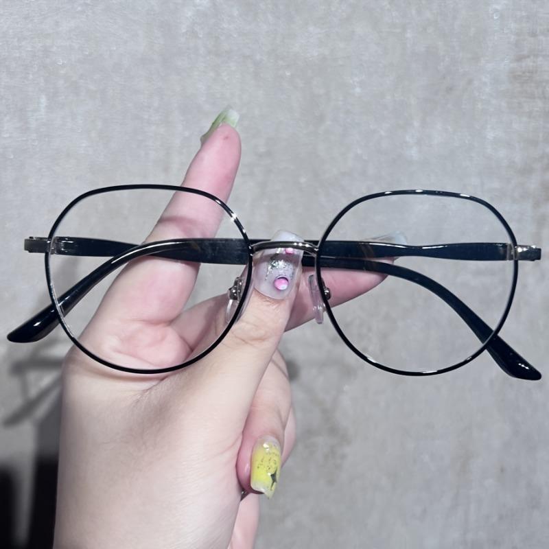 1 шт. Модные женские очки в светло-зеленой квадратной оправе - ультралегкие металлические, идеально подходят для работы в офисе и использования в Интернете