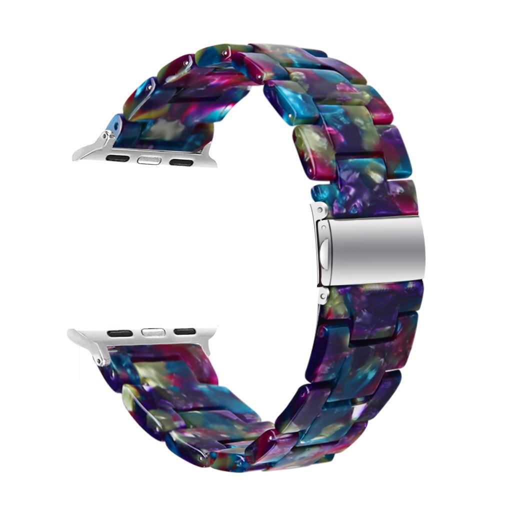 "Compatible Resin & Rubber Strap for Apple Watch 42mm/46mm"