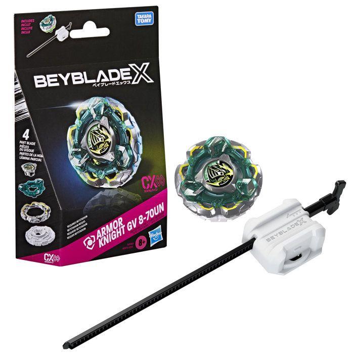BeyBlade X Стартовый набор Рыцарь Крепости GV 8-70UN CX Infinity, волчок типа защита с пускателем, соревновательные волчки, с 8 лет