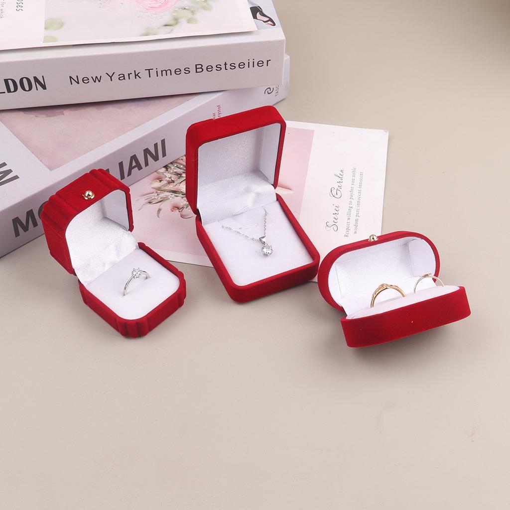 1 шт. Высококачественные коробки для хранения ювелирных изделий, презентационные коробки для ожерелий и колец, бархатный чехол для сережек, пластиковая витрина