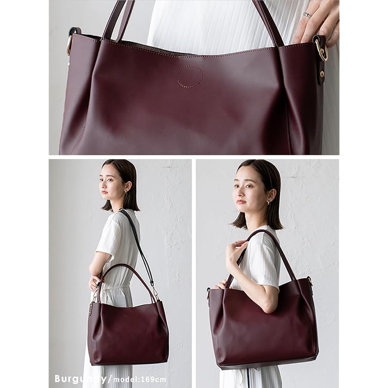 [VITAFELICE] Vita Felice Comes with nylon bag 2way tote bag ladies vtb-2024p (burgundy)