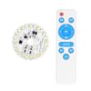 12W 24LED Ceiling Lamp Panel 3.2V 3.7V White  Warm Light Source with Remote Controller