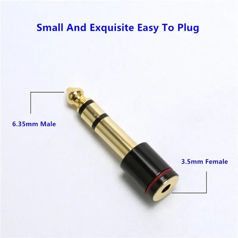 Audio Adapter 6.5mm To 3.5 Jack 1/4" Male 1/8" Female Headphone Plug Converter For Microphone Amplifier Consumer Electronics
