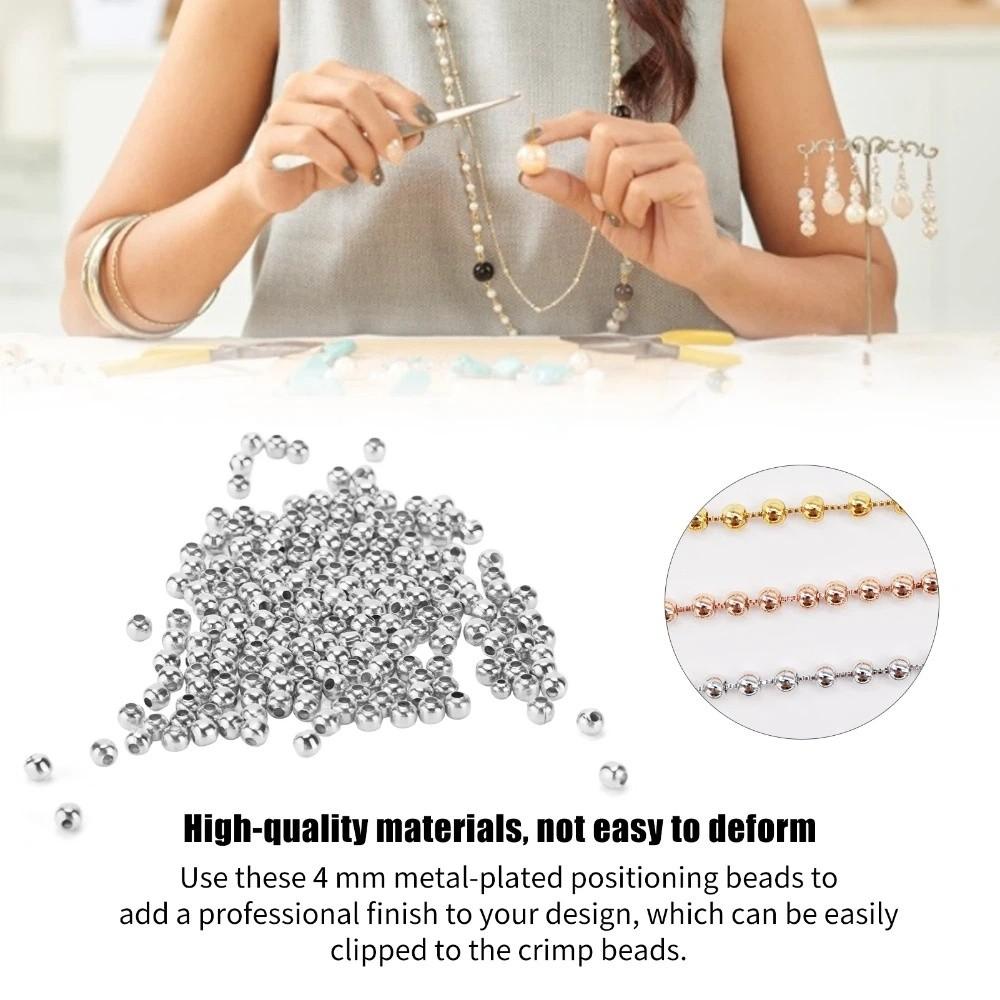 200pcs Smooth Round Seed Beads 4mm Size Spacer Beads Jewelry Tools Beading Supplies  Jewelry Making
