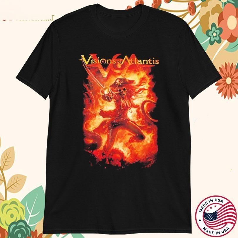 Visions Of Atlantis Hellfire Футболки Черные S-5XL CS003 Унисекс Футболка