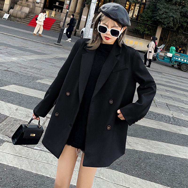 Женские элегантные однотонные пиджаки с длинным рукавом в корейском стиле, офисные женские пиджаки, шикарный пиджак, пиджак